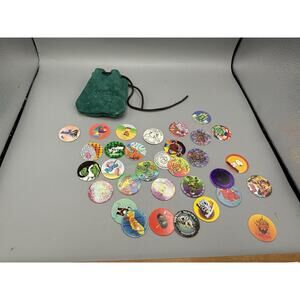 Vintage 90s POGS Milk Caps Mixed Lot 20+ Snoopy Dinosaur Holographic